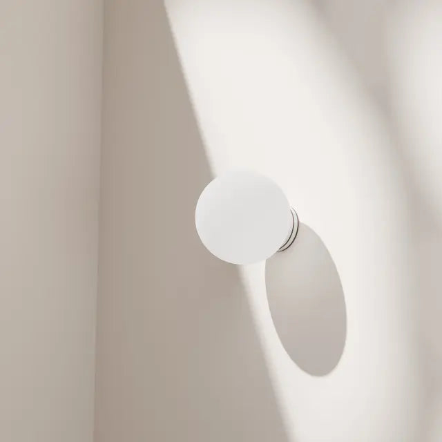 Calibo Crest Opal Glass 120mm Orb Wall Light