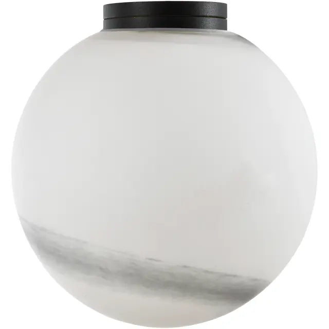 Calibo Crest Alabaster Glass 140mm Orb Wall Light