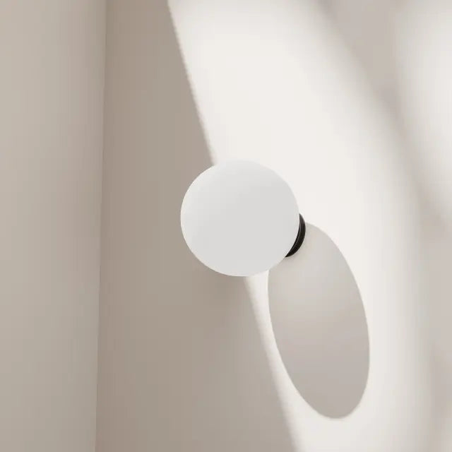 Calibo Crest Opal Glass 140mm Orb Wall Light