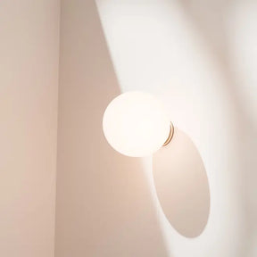 Calibo Crest Opal Glass 140mm Orb Wall Light