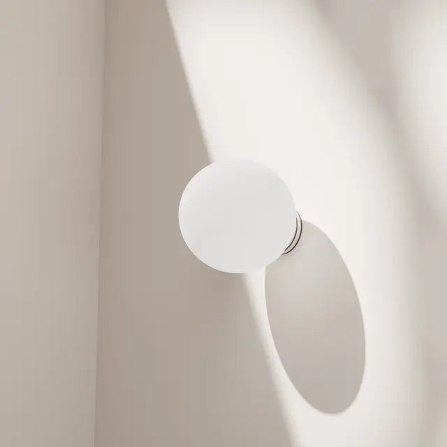 Calibo Crest Opal Glass 140mm Orb Wall Light