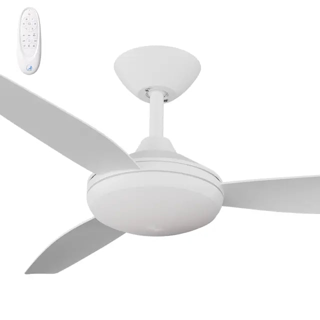 Condor 48" Kit - White with Light (COP-345M-WH-L) Plus White Blades (COP-348B-WH) - Two Boxes