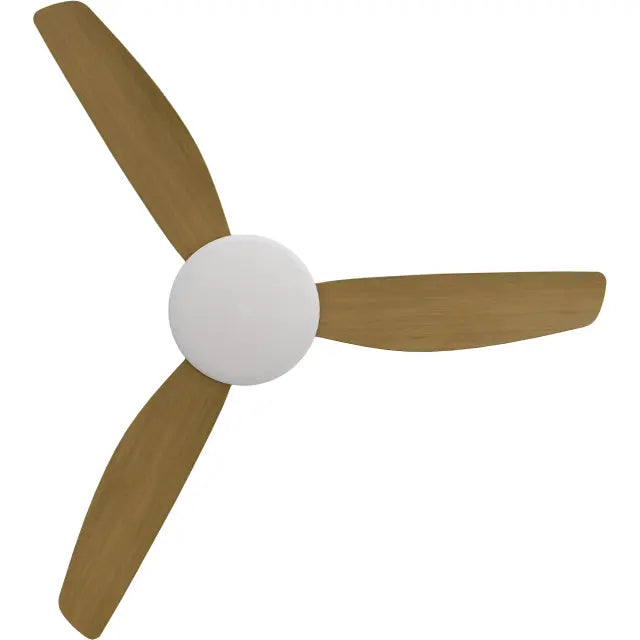 Condor 52" Kit - White with Light (COP-345M-WH-L) Plus Teak Blades (COP-352B-TE) - Two Boxes