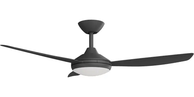 Condor 52" Kit - Black with Light (COP-345M-BK-L) Plus Black Blades (COP-352B-BK) - Two Boxes
