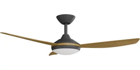 Condor 56" Kit - Black with Light (COP-345M-BK-L) Plus Teak Blades (COP-356B-TE) - Two Boxes