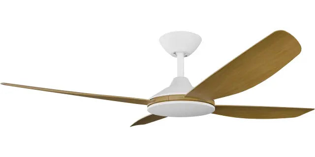 Vanga 56" Kit - White No Light (VAP-445M-WH) Plus Teak Blades (VAP-456B-TE) - Two Boxes
