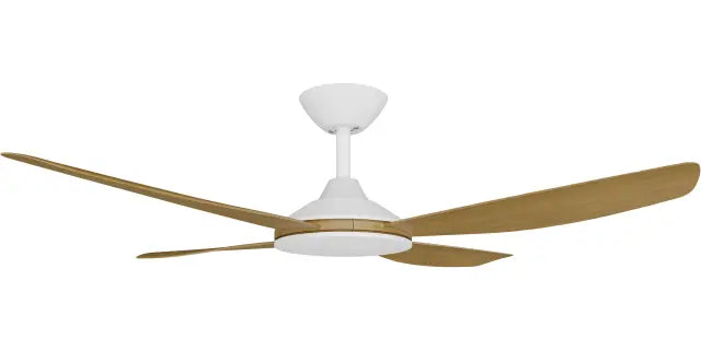 Vanga 56" Kit - White No Light (VAP-445M-WH) Plus Teak Blades (VAP-456B-TE) - Two Boxes