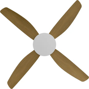 Vanga 56" Kit - White No Light (VAP-445M-WH) Plus Teak Blades (VAP-456B-TE) - Two Boxes