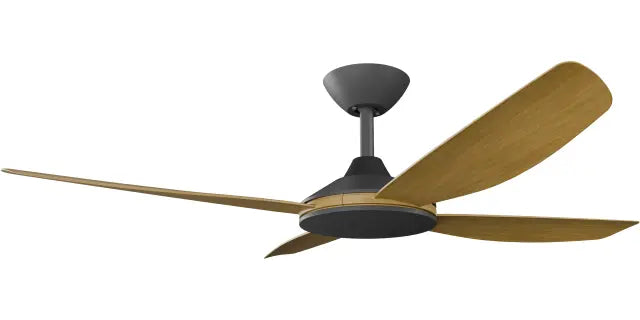 Vanga 56" Kit - Black No Light (VAP-445M-BK) Plus Teak Blades (VAP-456B-TE) - Two Boxes