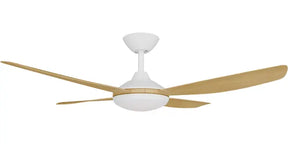 Vanga 48" Kit - White with Light (VAP-445M-WH-L) Plus Bamboo Blades (VAP-448B-BA) - Two Boxes