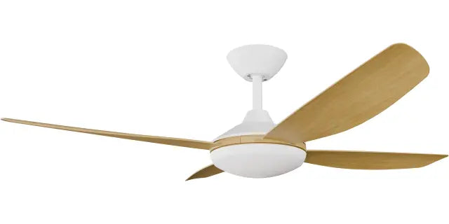 Vanga 56" Kit - White with Light (VAP-445M-WH-L) Plus Bamboo Blades (VAP-456B-BA) - Two Boxes