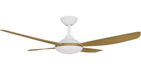 Vanga 48" Kit - White with Light (VAP-445M-WH-L) Plus Teak Blades (VAP-448B-TE) - Two Boxes