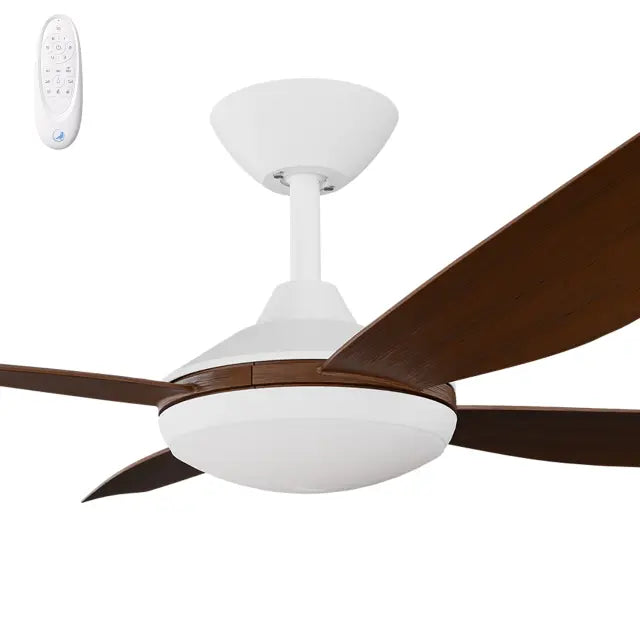 Vanga 52" Kit - White with Light (VAP-445M-WH-L) Plus Koa Blades (VAP-452B-KO) - Two Boxes