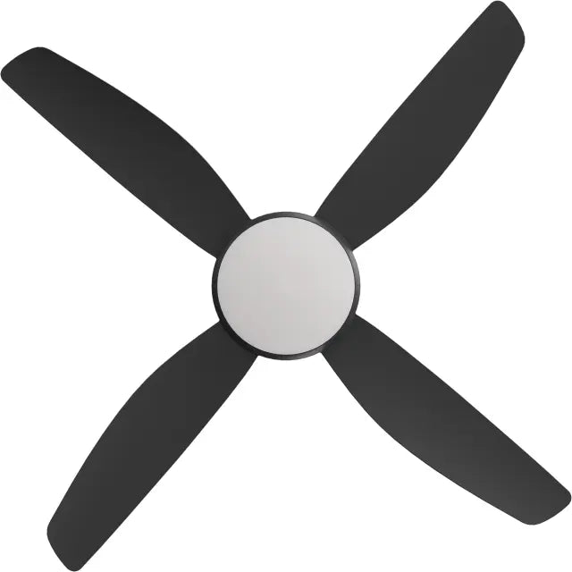 Vanga 48" Kit - Black with Light (VAP-445M-BK-L) Plus Black Blades (VAP-448B-BK) - Two Boxes