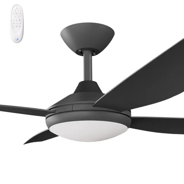 Vanga 56" Kit - Black with Light (VAP-445M-BK-L) Plus Black Blades (VAP-456B-BK) - Two Boxes