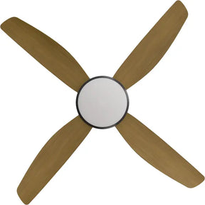 Vanga 48" Kit - Black with Light (VAP-445M-BK-L) Plus Teak Blades (VAP-448B-TE) - Two Boxes