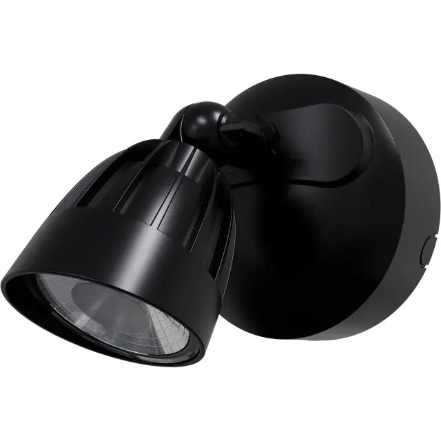 Nighthawk 1 Light Exterior Spotlight 15W TRI Colour Non-dimmable Black IP65
