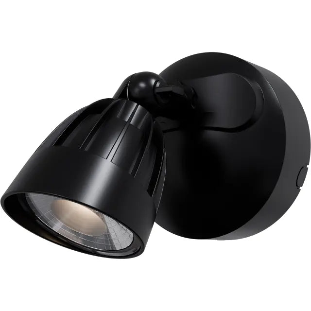 Nighthawk 1 Light Exterior Spotlight 15W TRI Colour Non-dimmable Black IP65