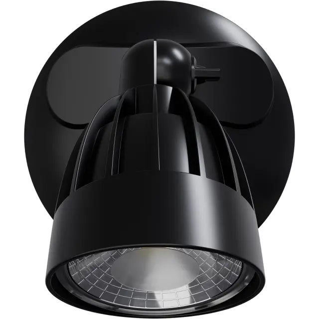 Nighthawk 1 Light Exterior Spotlight 15W TRI Colour Non-dimmable Black IP65