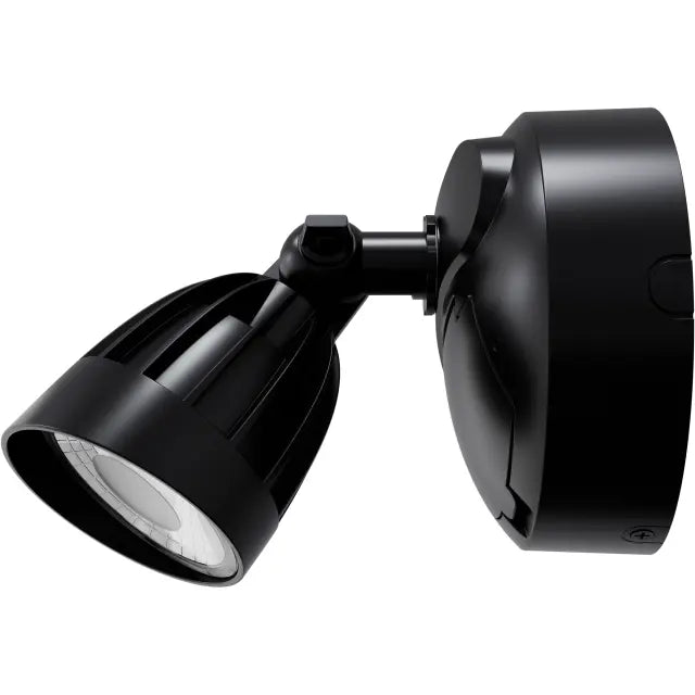Nighthawk 1 Light Exterior Spotlight with Sensor 15W TRI Colour Non-dimmable Black IP65