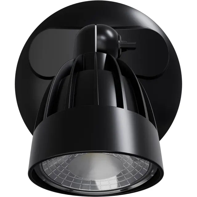 Nighthawk 1 Light Exterior Spotlight with Sensor 15W TRI Colour Non-dimmable Black IP65