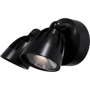Nighthawk 2 Light Exterior Spotlight 30W TRI Colour Non-dimmable Black IP65
