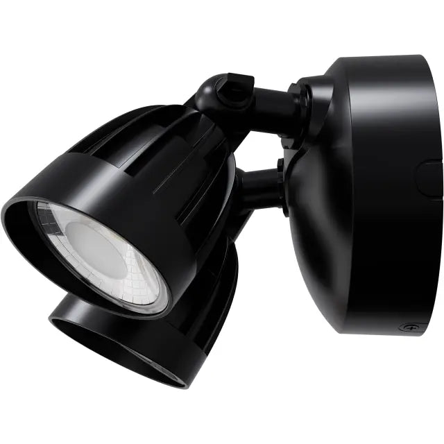 Nighthawk 2 Light Exterior Spotlight 30W TRI Colour Non-dimmable Black IP65