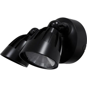 Nighthawk 2 Light Exterior Spotlight with Sensor 30W TRI Colour Non-dimmable Black IP65
