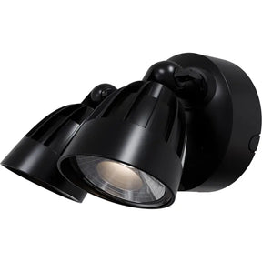 Nighthawk 2 Light Exterior Spotlight with Sensor 30W TRI Colour Non-dimmable Black IP65