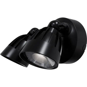 Nighthawk 2 Light Exterior Spotlight with Sensor 30W TRI Colour Non-dimmable Black IP65