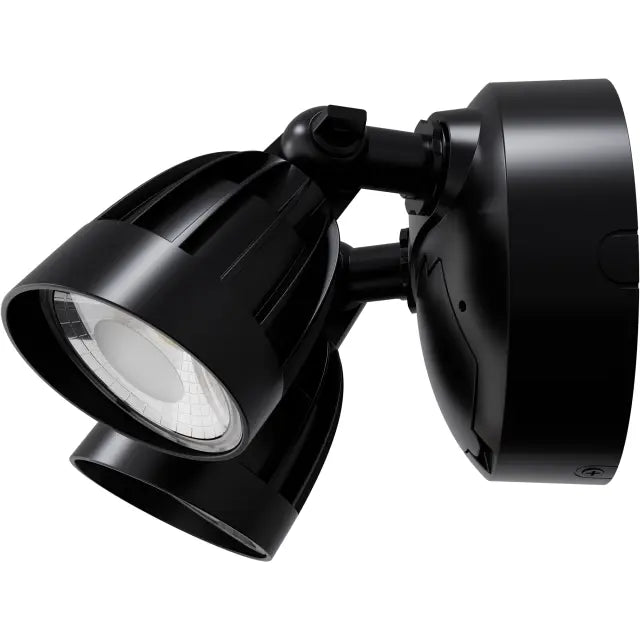 Nighthawk 2 Light Exterior Spotlight with Sensor 30W TRI Colour Non-dimmable Black IP65