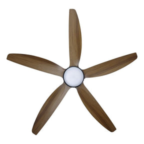 MIAMI 60 DC FAN 20W LED TRI-COL BLK/NEW TEAK