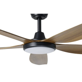 MIAMI 60 DC FAN 20W LED TRI-COL BLK/NEW TEAK