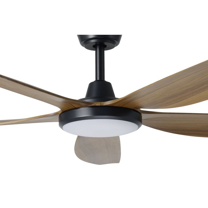 MIAMI 60 DC FAN 20W LED TRI-COL BLK/NEW TEAK
