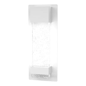 Calibo Coot Small Rectangular Bubble Glass Weatherproof LED Exterior Wall Light