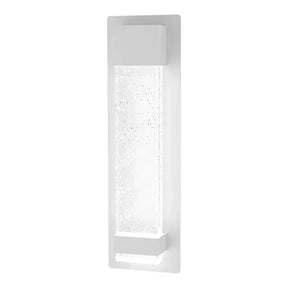Calibo Coot Medium Rectangular Bubble Glass Weatherproof LED Exterior Wall Light