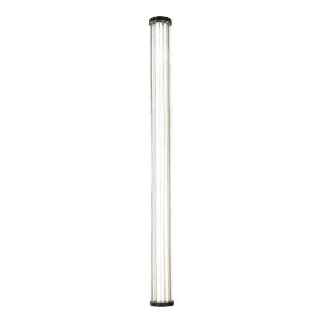 Junco Ribbed Glass 920mm LED Wall Light 22W TRI Colour Non-dimmable Black IP65