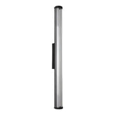Junco Ribbed Glass 920mm LED Wall Light 22W TRI Colour Non-dimmable Black IP65