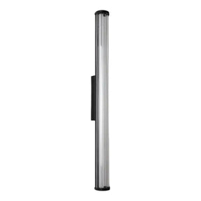 Junco Ribbed Glass 920mm LED Wall Light 22W TRI Colour Non-dimmable Black IP65
