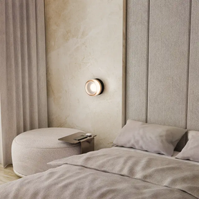Calibo Gull Round Frosted Acrylic 3CCT LED Exterior Wall Light