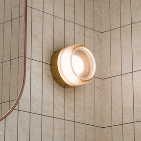 Calibo Gull Round Frosted Acrylic 3CCT LED Exterior Wall Light