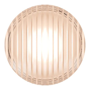 Calibo Gull Round Ribbed Acrylic 3CCT LED Exterior Wall Light