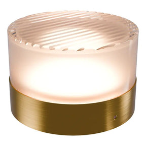 Calibo Gull Round Ribbed Acrylic 3CCT LED Exterior Wall Light