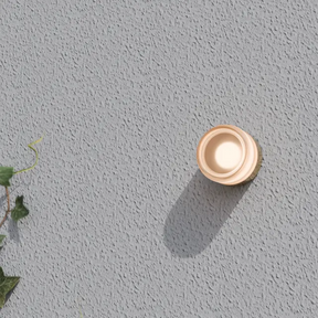 Calibo Gull Round Ribbed Acrylic 3CCT LED Exterior Wall Light