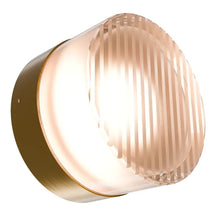 Calibo Gull Round Ribbed Acrylic 3CCT LED Exterior Wall Light