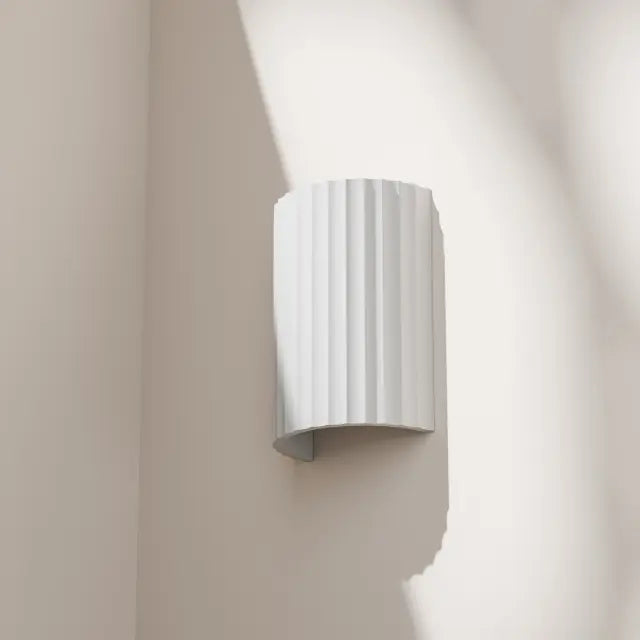 Munia Gypsum 220mm 2*GU10 Wall Light White Paintable surface IP20