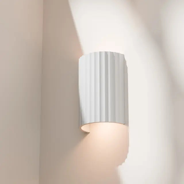 Munia Gypsum 220mm 2*GU10 Wall Light White Paintable surface IP20