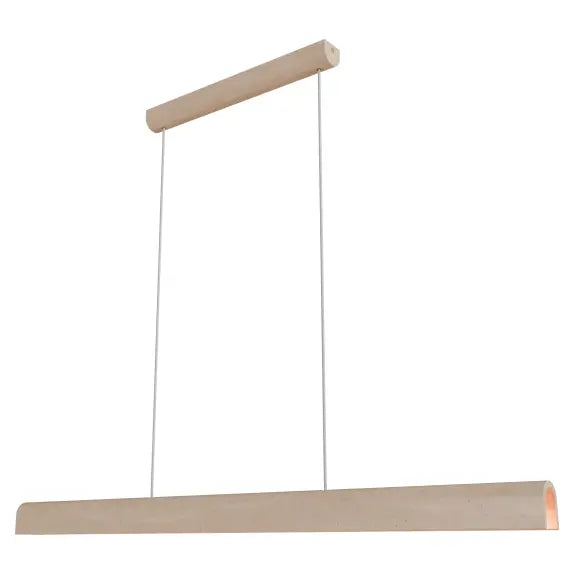 Calibo Inspire Crafted Travertine Tricolour LED Linear Pendant - Beige