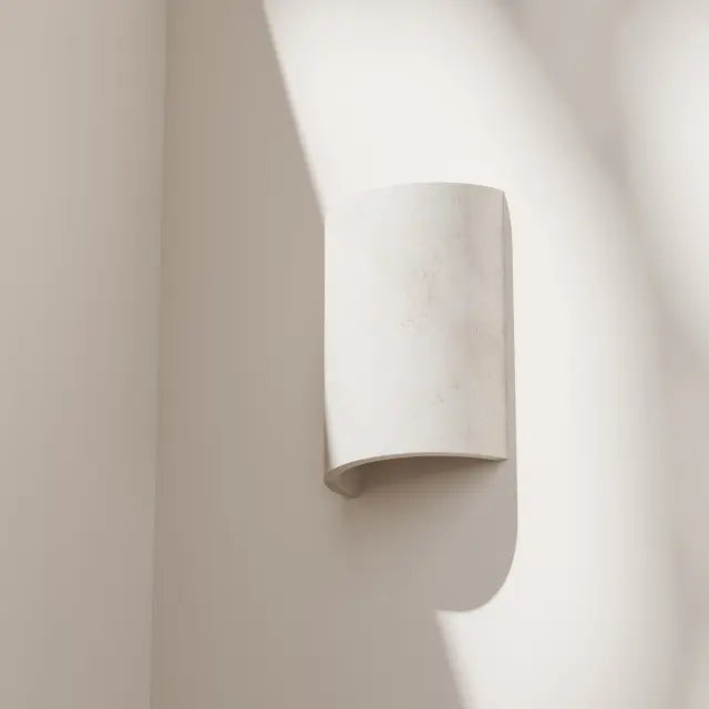 Inspire Travertine 220mm 2*GU10 Wall Light Crafted Travertine IP20