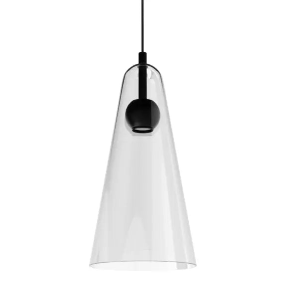Calibo Skua Artisan Glass Tricolour LED Pendant - Black